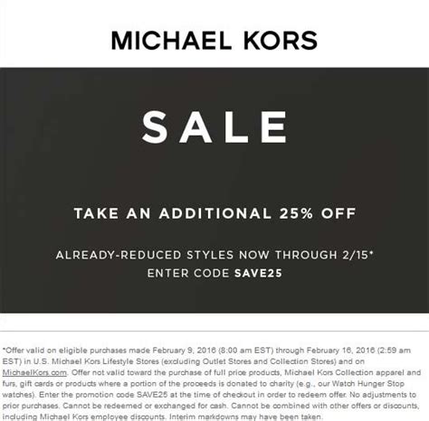 michael kors promo code europe|Michael Kors 25 off code.